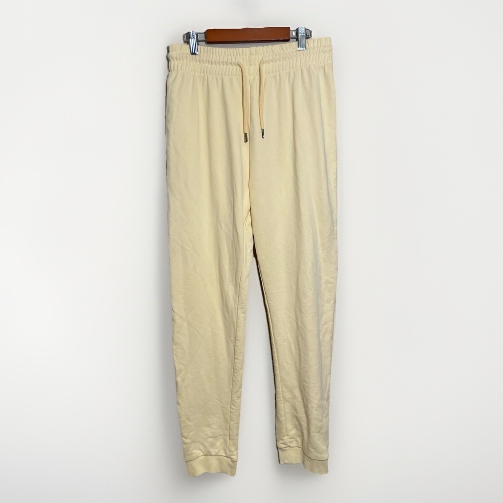 Lefties Tracksuit Joggers Pants Y2K Sweatpants Yellow Women's Large
